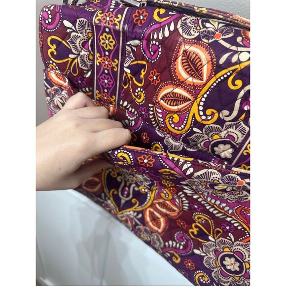 Vera Bradley Retired Safari Sunset Attache Shoulder Messenger Bag - Picture 8 of 9